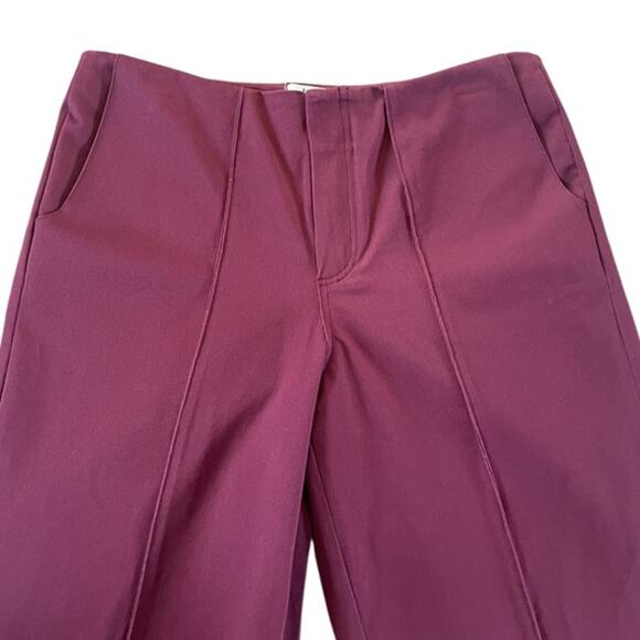 House of CB Rivi Wine Straight Leg Trousers Size L Holidays Date Night Career - Picture 3 of 12